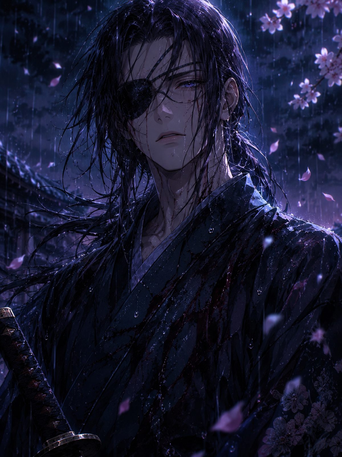 高杉晋助・雨中の孤独なシーン