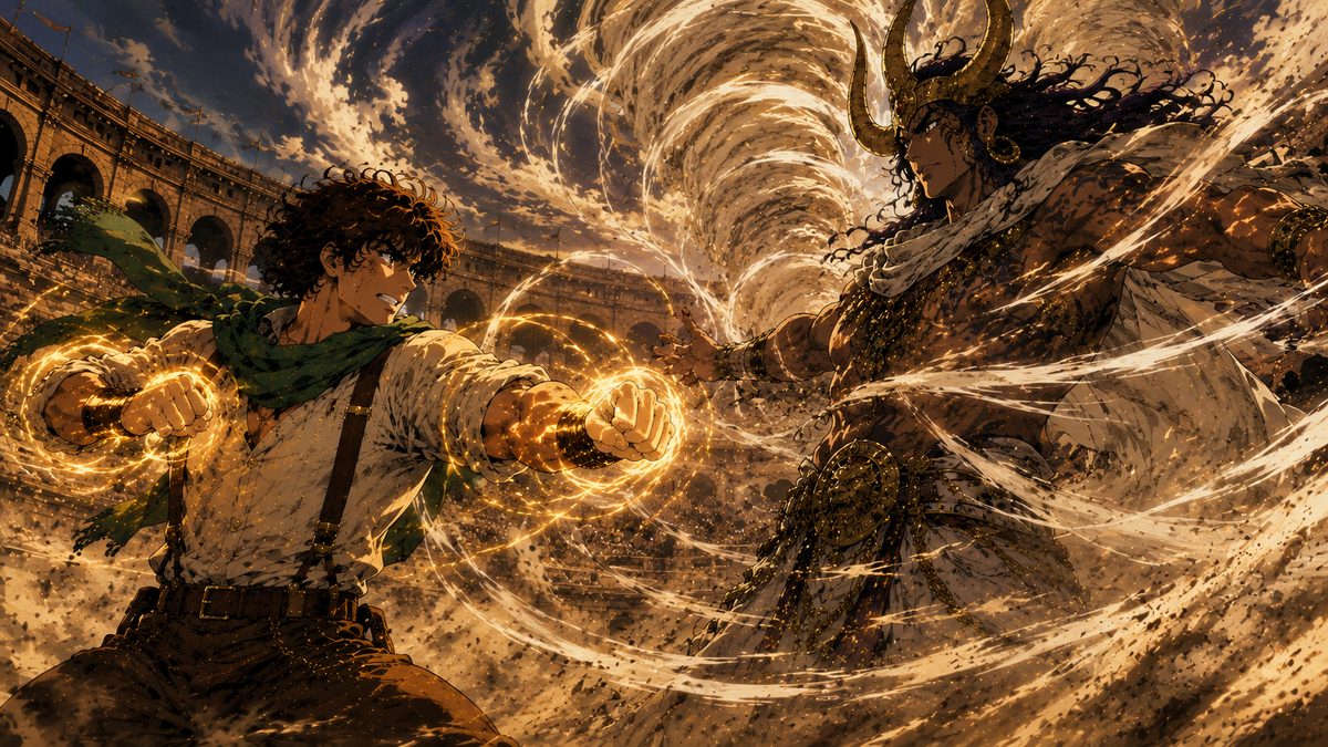 風を操る武人ワムウとの戦い