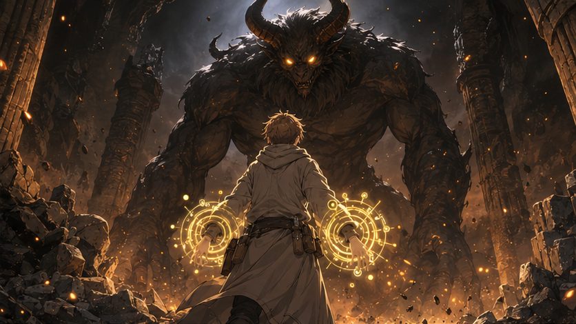 単独で階層主に挑むヴィムのイメージ