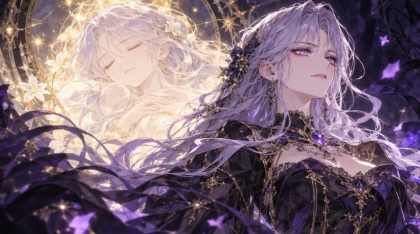 心の中で目覚める本来の悪役令嬢のイメージイラスト